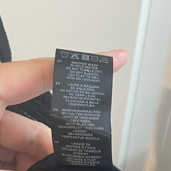 MARCELLA NYC Alana Top {$98} Black Straight Square Neck Off Shoulder Draped Lrg - Picture 8 of 10